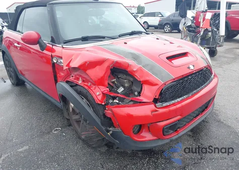 2013 Mini Convertible Cooper S из США, поврежденный, VIN WMWZP3C55DT705468